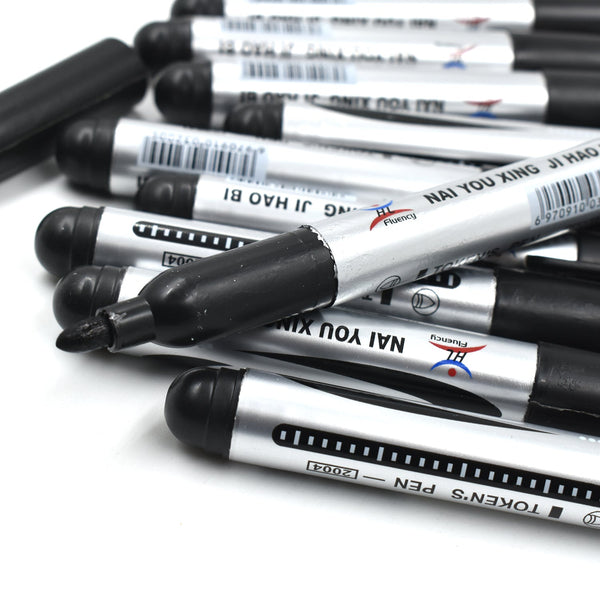 9018 10 Pc Black Marker used in all kinds of school, college and official places for studies and teaching among the students.  