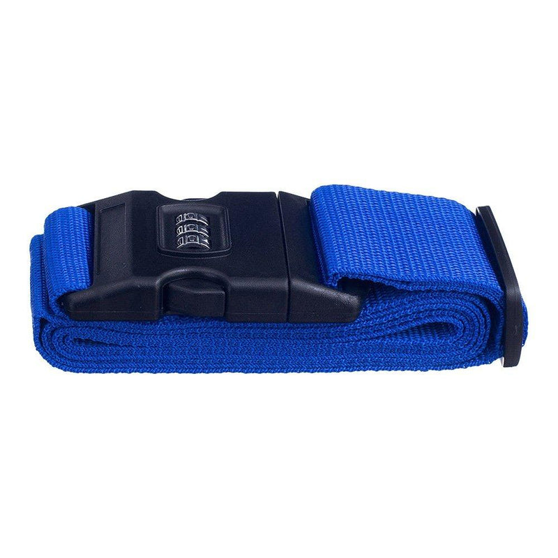 7401 Secure Adjustable Code Luggage Strap Lock Belt for Suitcase Baggage - DeoDap