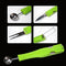 2814 Stainless Steel Fruit Scooper Seed Remover Melon Baller Carving Knife Double Sided Melon Baller for Watermelon Ice Cream. 