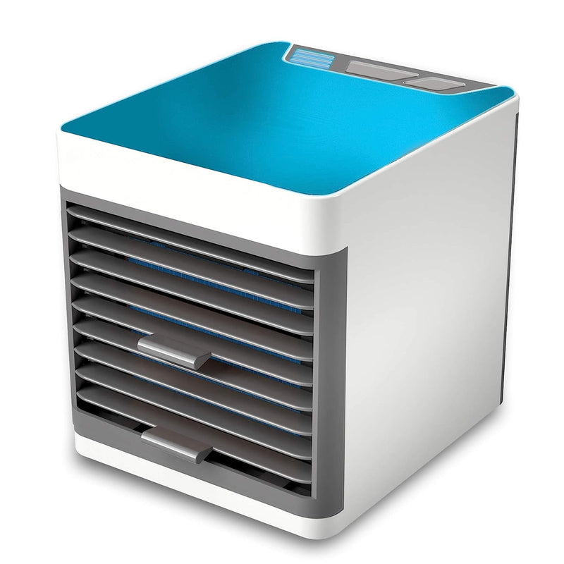 1464 Mini Portable Air Cooler, Personal Space Cooler Easy to fill water and mood led light and portable Air Conditioner Device Cool Any Space like Home Office 