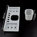 4777L  4in1 Wall Soap Dish Toothbrush Holder, Soap Dish Holder, Tumbler Holder , Daily Bath Accessories Holder For Home Use 