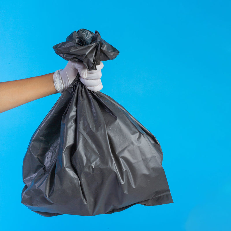 9257 1Roll Black Garbage Bags/Dustbin Bags/Trash Bags 