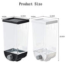 2325 Wall Mounted Cereal Dispenser Tank Grain Dry Food Container (1500ML) (Multicolour) - 