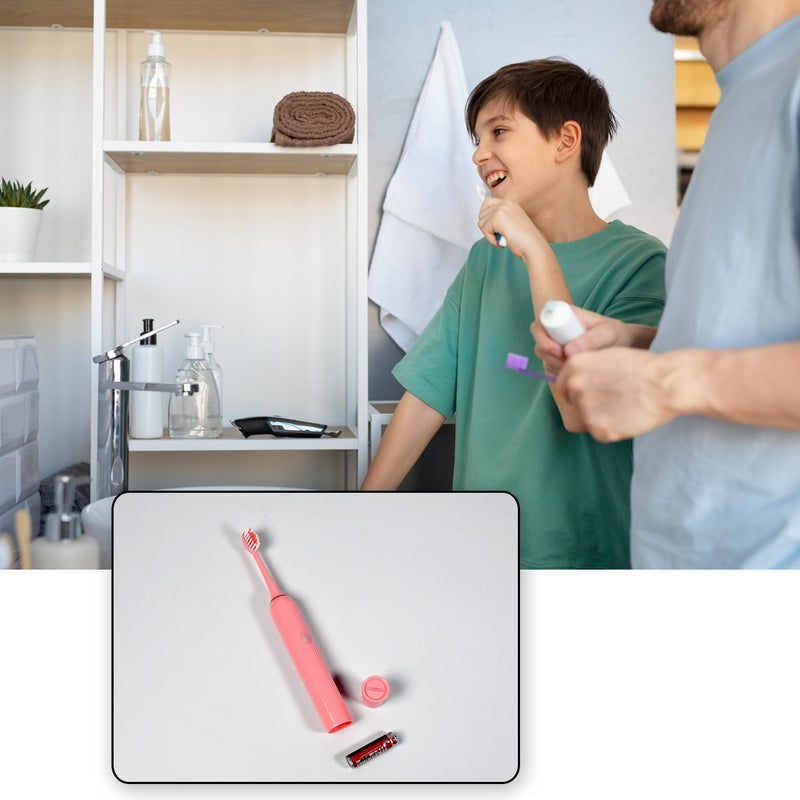 7325 ELECTRIC TOOTHBRUSH FOR ADULTS AND TEENS, ELECTRIC TOOTHBRUSH BATTERY OPERATED DEEP CLEANSING TOOTHBRUSH 