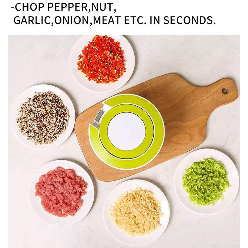 0079 Manual 2 in 1 Handy smart chopper for Vegetable Fruits Nuts Onions Chopper Blender Mixer Food Processor 