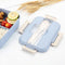 2809 Lunch Box 3Cells Plastic Liner Lunch Container, Portable Tableware Set for Kid Adult Student Children Keep Food Warm. 