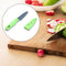 2847 2 Pieces Knife with Chopping Board with Peeler, Grater | Vegetable Cutting Kitchen Accessories Items (5 pcs Set) 
