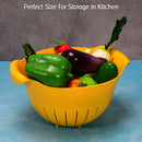 2312 Plastic Fruits Vegetable Noodles Pasta Washing Bowl & Strainer 