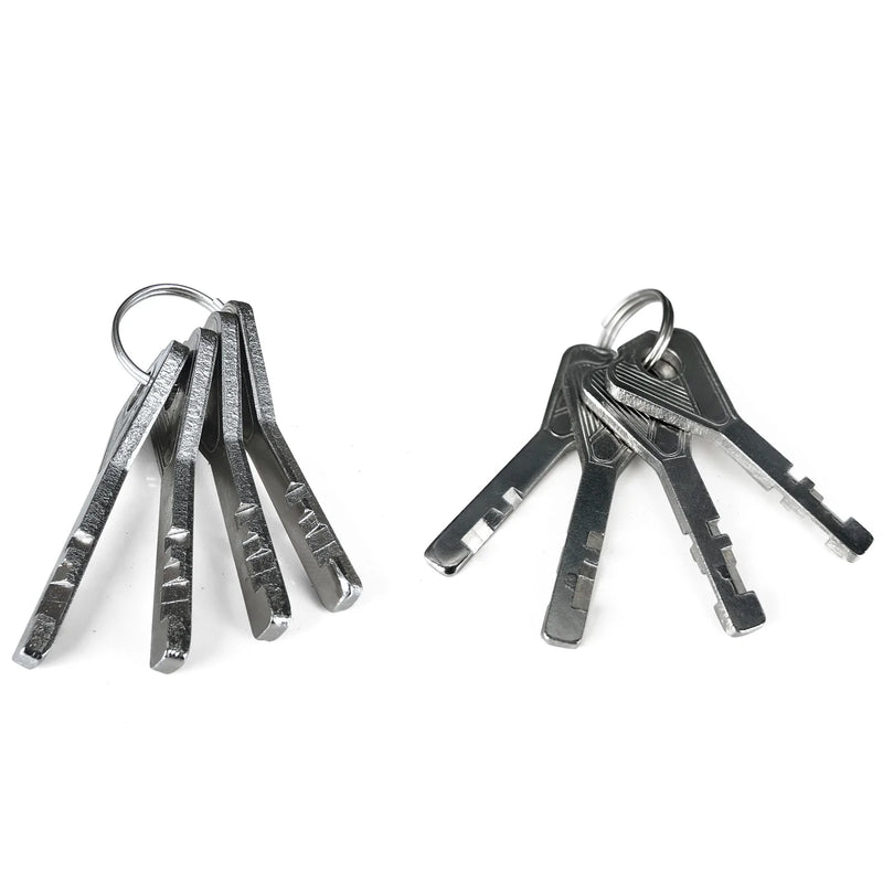 4053 Key Rings Stainless Steel Double For Keychain & Jewellery Use  ( 10 pcs ) 