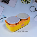 2944 2Layer Electric Lunch Box for Office, Portable Lunch Warmer with Removable 4 Stainless Steel Container. 