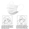 1396 Disposable Elastic Ear Loop Face Mask - 