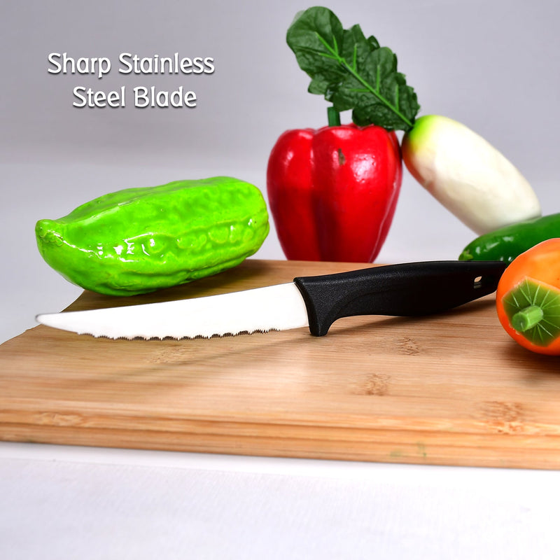 2367 Multipurpose Stainless Steel Fine Edge Knife Set with Perfect Grip Handle for Home Kitchen Knives (Set of 12pc) 