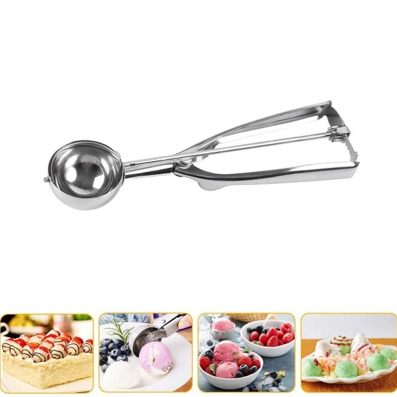 2490 Stainless Steel Ice Cream Scoop, Best Good Grip Ice Cream Spoon