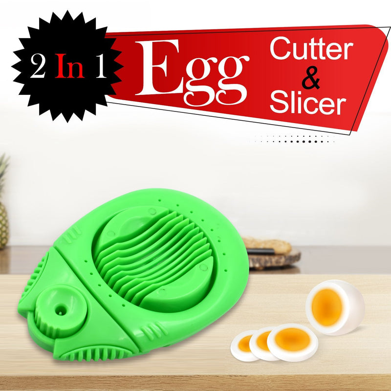 2697 2 in 1 Egg Opener Cutter used in all kinds of household and official places specially, for cutting and slicing of eggs etc.