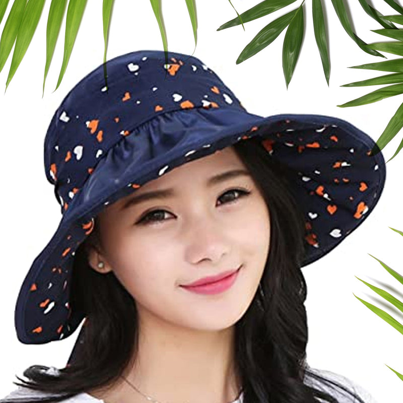 6401 Sun Protection Girls Hat Premium Quality UV Protection Baseball Cap for Beach Golf Gardening Fishing Hat (1pc) 