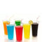 0630 Stylish look Plastic Juicy Glass, Transparent Glasses Set 300ml (6pcs) - 