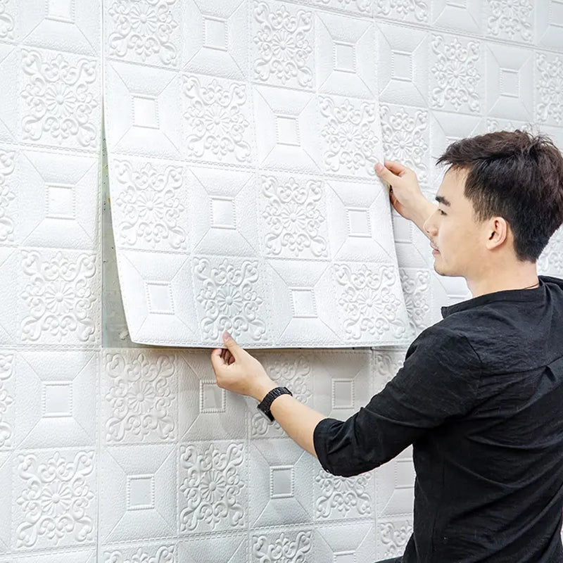 9292 SELF ADHESIVE PE FOAM BRICK DESIGN 3D WALL PAPER STICKERS SUITABLE FOR HOME HOTEL LIVING ROOM BEDROOM & CAFÉ 