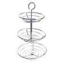 5264 3Tier Fruit Basket, Wire Fruit Bowl or Produce Holder Three Tier Fruit Basket Stand for Storing & Organizing Vegetables, Eggs, etc 