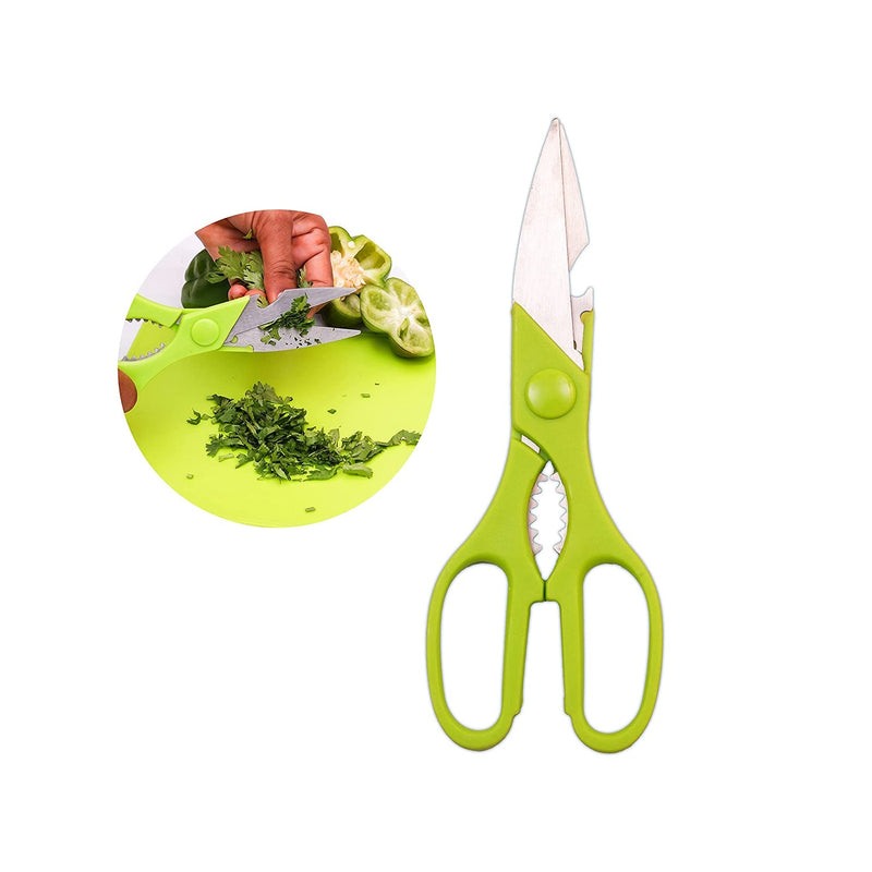 2846 4 Pieces Knife with Chopping Board with Scissor, Grater | Vegetable and Meat Cutting Kitchen Accessories Items (4 pcs Set) 