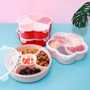 2863 5Compartments Party Food Storage Snack Nuts Box For Peanuts Fruits and Candy Box For Home & Kitchen Use 
