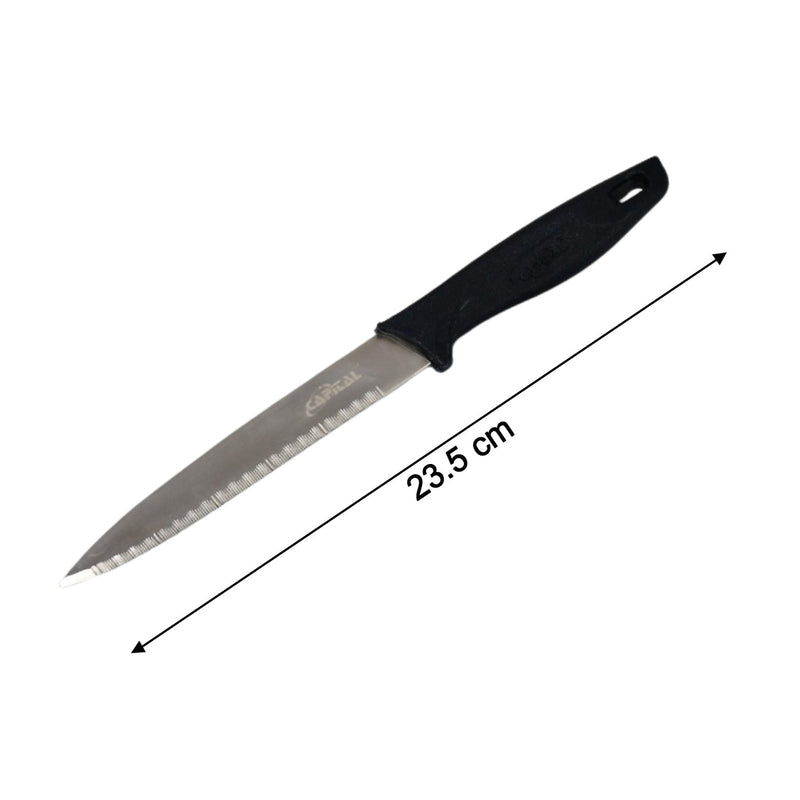 2391 Stainless Steel knife and Kitchen Knife with Black Grip Handle (23.5 Cm ) 