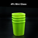 2426 Plastic Drinking Glass Set For Drinking Milk Water Juice (Pack of 4) - 