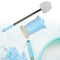 4673 Premium Toilet Plastic Brush with Holder Stand Western and Indian Toilet Bathroom Cleaning 