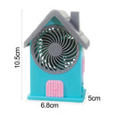4799 Mini House Fan House Design Rechargeable Portable Personal Desk Fan For Home , Office & Kids Use 