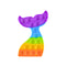 4899 Mermaid Tail Fidget Toys, Push Pop Bubble Fidget Sensory Toy 