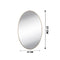 1795 Oval Shape 3D Mirror Sticker used in all kinds of household and official purposes as a sticker etc.  