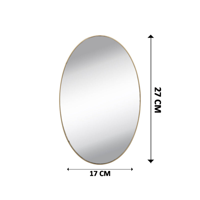 1795 Oval Shape 3D Mirror Sticker used in all kinds of household and official purposes as a sticker etc.  