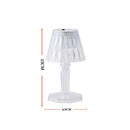 6610 2in1 Transparent Mini Crystal Table Lamp with Reflection Light (Moq :- 12Pcs) 
