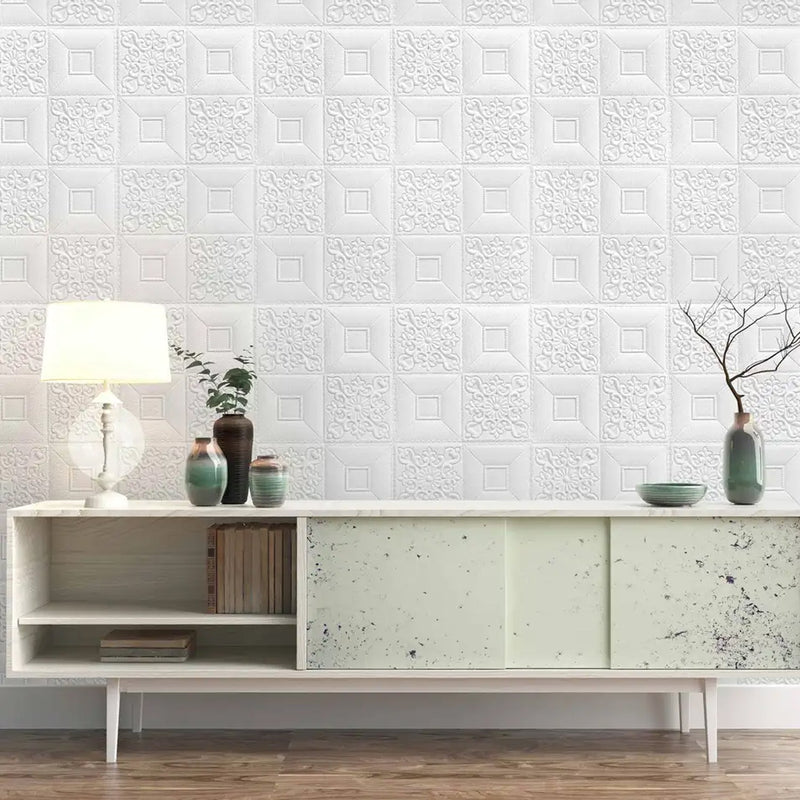 9292 SELF ADHESIVE PE FOAM BRICK DESIGN 3D WALL PAPER STICKERS SUITABLE FOR HOME HOTEL LIVING ROOM BEDROOM & CAFÉ 