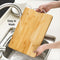 2475A Thick Wooden Bamboo Kitchen Chopping Cutting Slicing Board with Holder for Fruits Vegetables Meat 