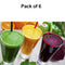 0630 Stylish look Plastic Juicy Glass, Transparent Glasses Set 300ml (6pcs) - 