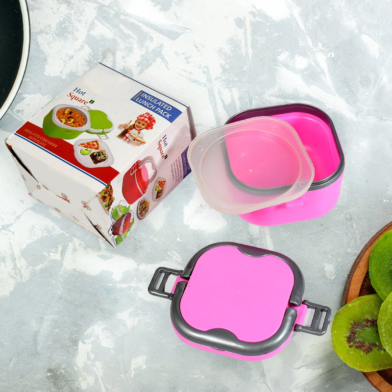 5295 Insulated Lunch Box Square Hot Lunch Box Microwave Safe Food Grade Tiffin Boxes for Office School, Leak Proof Air Tight Box 