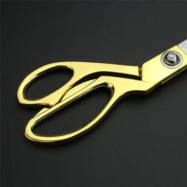 1546 Stainless Steel Tailoring Scissor Sharp Cloth Cutting for Professionals (8.5inch) (Golden) - DeoDap