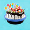 2734 Cake Stand Revolving Decorating Turntable Easy Rotate Cake Stand For Home & Birthday Party Use 