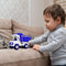 4485 BIG SIZE FRICTION POWERED DUMPER TOY TRUCK FOR KIDS. | WITH OPENING CONTAINER FEATURE. | STRONG & DURABLE PLASTIC MATERIAL. | INDOOR & OUTDOOR PLAY. | MINIATURE SCALED MODELS TRUCK 