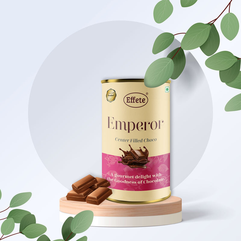 7831 Effete Center Filled Chocolate Emperor | Premium Chocolate | Cream Color Gift Pack. 