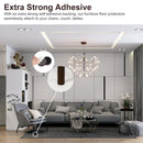1767 Round Self Adhesive Rubber Pads for Furniture Floor Scratch Protection (pack of 18) 