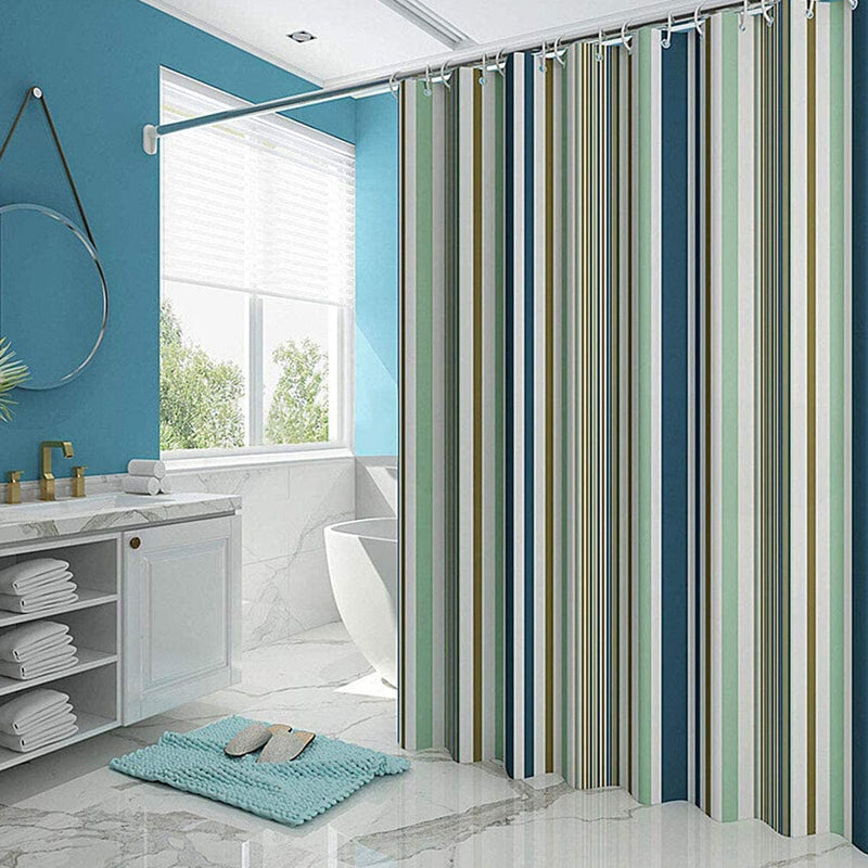 6730 Bright Vertical Stripes in The Shower Curtain (150x200cm) 