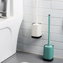 7601 Silicone Toilet Brush with Holder Stand , Brush for Bathroom Cleaning, Cleaning Silicone Brush and Holder 