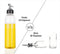 2346 Oil Dispenser Transparent Glass Oil Bottle | Crystal Clear 1 Liter - 