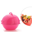 2145 Plastic Revolving Multi Functional Rice, Vegetable Fruit Wash Basket Bowl (Multi Colour)