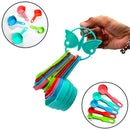2906 10Pcs Plastic Measuring Spoons and Cups Set for Home Kitchen Cooking. 