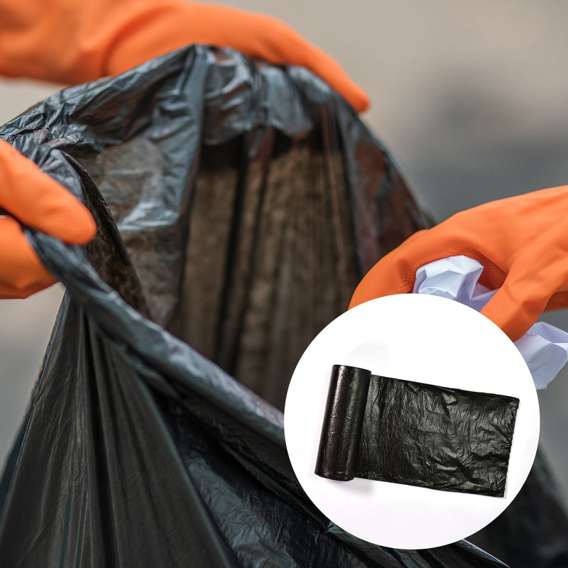 9257 1Roll Black Garbage Bags/Dustbin Bags/Trash Bags 
