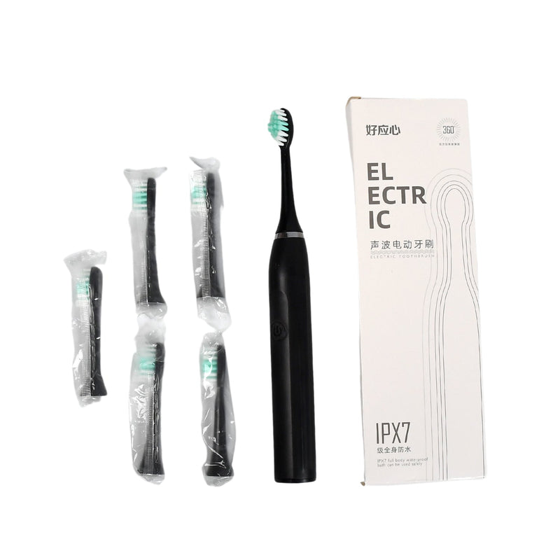 7323 ELECTRIC TOOTHBRUSH FOR ADULTS AND TEENS, ELECTRIC TOOTHBRUSH BATTERY OPERATED DEEP CLEANSING TOOTHBRUSH WITH EXTRA BRUSH HEADS 