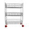 5360 Stainless Steel Fruit & Vegetable Stand Kitchen Trolley 3 TIER KITCHEN TROLLEY / Fruit Basket / Vegetable Stand for Storage / Onion potato rack for kitchen / Vegetable rack for kitchen 