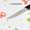 2373 Stainless Steel knife and Kitchen Knife with Black Grip Handle. 